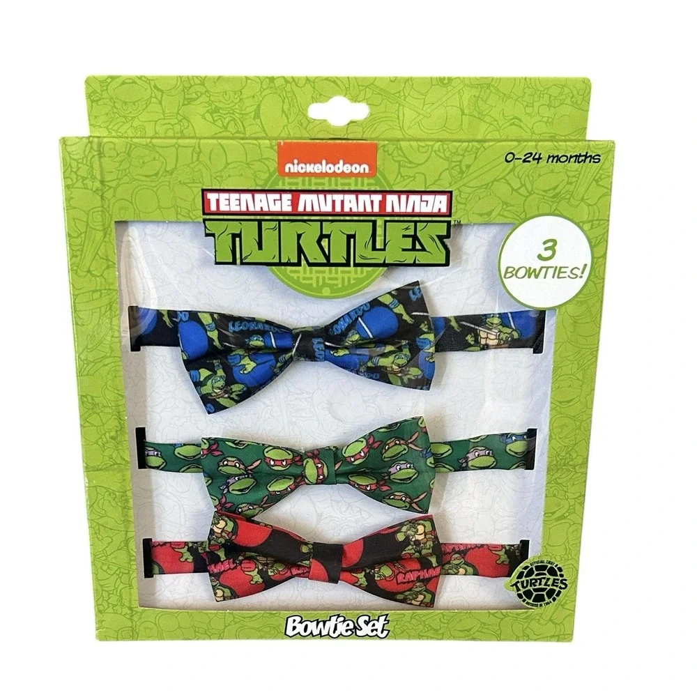 Nickelodeon Teenage Mutant Ninja Turtles 3 Bowtie Set 0-24 Months Boy Child‎